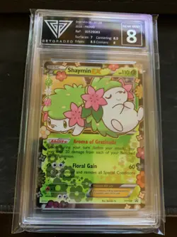 Pokemon Shaymin EX - GetGraded 8 - XY148 Black Star Promo Grade - Image 1