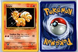 Vintage WOTC Pokemon Card - Vulpix Base Set Unlimited 68/102 Common MP - Image 3