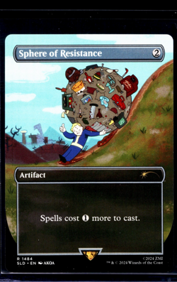 MTG Magic the Gathering Secret Lair Borderless 1484 Fallout Sphere of Resistance - Image 1