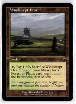 Windswept Heath (Retro Frame) 440 Rare Modern Horizons 3 Magic: The Gathering NM - Image 1