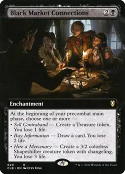 Black Market Connections - Extended Art CLB NM MTG - Image 1