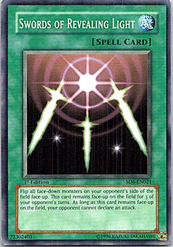 Swords Of Revealing Light SD6-EN021 Yu-Gi-Oh! Light Play 1st Edition - Image 1