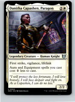 Magic the Gathering Danitha Capashen, Paragon Commander: Wilds of Eldraine MTG - Image 1