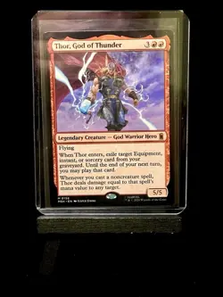 Thor, God of Thunder #156 (NM) Super Heroes MTG Non-Foil Magic The Gathering - Image 1