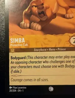 Simba - Protective Cub 20/204 Common The First Chapter Disney Lorcana TCG - Image 4