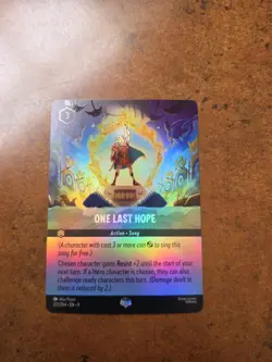 Disney Lorcana Fabled TCG Epic Rare Hercules One Last Hope 222/204 - Image 1