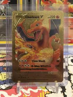 Pokemon Fan Art - Charizard V Gold Foil Fan Art Collector Card 138/202 - Image 1