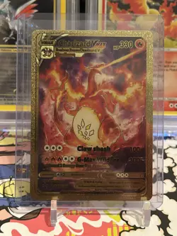Pokemon Fan Art - Charizard Vmax Gold Foil Fan Art Collector Card SWSG261 - Image 1