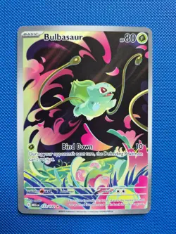 Pokemon TCG Mega Evolution Bulbasaur Card 133/132 Illustration Rare NM - Image 1