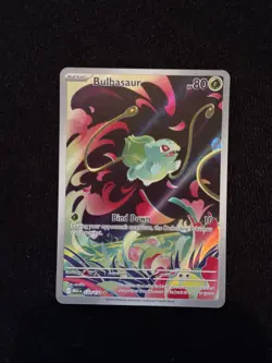 Pokemon TCG Mega Evolution Bulbasaur Card 133/132 Illustration Rare - Image 1