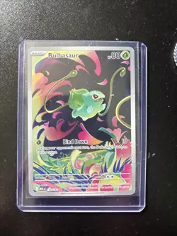 Pokemon TCG Mega Evolution Bulbasaur Illustration Rare Card 133/132 Mint - Image 1