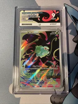 Pokemon TCG Bulbasaur Mega Evolution Illustration Rare Card 133/132 Ace 9 MINT - Image 1