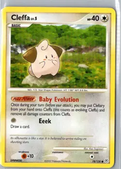 CLEFFA 78/130 COMMON DIAMOND & PEARL POKEMON LP - Image 1