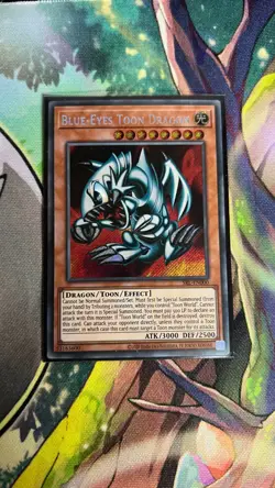 Blue Eyes Toon Dragon SRL-EN000 Secret Rare REPRINT YuGiOh! NEW NM - Image 1