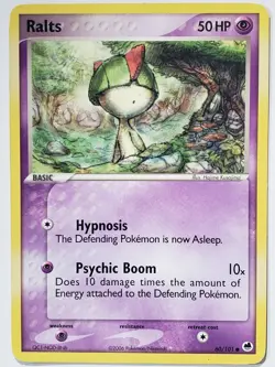 Ralts 60/101 PL - EX Dragon Frontiers Pokemon Card - Hajime Kusajima Art - Image 1