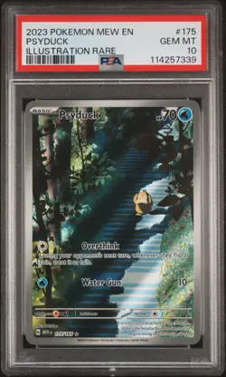 Psyduck #175 Illustration Rare Pokemon Scarlet & Violet 151 PSA 10 - Image 1