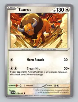 Tauros 152/182 Common Destined Rivals DRI Pokemon Scarlet & Violet - Image 1
