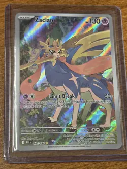Zacian Full Art 100/94 Illustration Rare Phantasmal Flames Pokemon NM Holo - Image 1