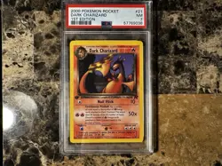 Pokemon Team Rocket 1st Edition Dark Charizard Non Holographic 21/82 PSA 7 - Image 1
