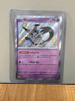 The Pokemon Company Mimikyu 160/091 SV: Paldean Fates Shiny Rare Holo EN 70 HP - Image 1