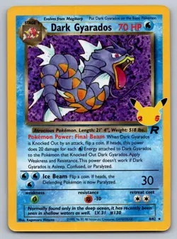 Dark Gyarados 82/82 Celebrations: Classic Collection Pokemon Holo NM - Image 1