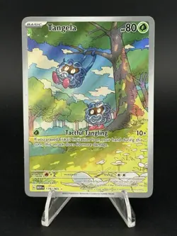 Pokemon TCG Tangela 178/165 SV: 151 Illustration Rare Holo Card NM- - Image 1