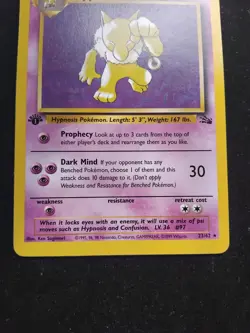 NM Hypno 23/62 1st Edition Non Holo Rare Fossil Set Pokemon Card 1999 WOTC TCG - Image 3