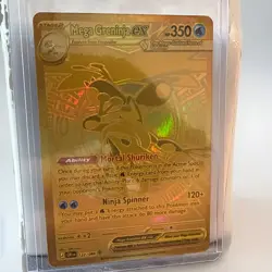 Mega Greninja EX 350 HP Full Art Holo Rare Pokemon TCG Card 122/086 English - Image 1