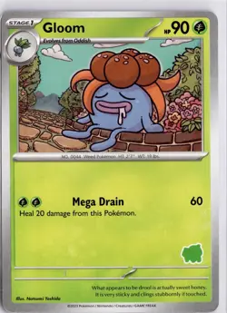 Gloom Pokemon My First Battle 2023 Bulbasaur Stamp Pokemon Trading Card - Image 1