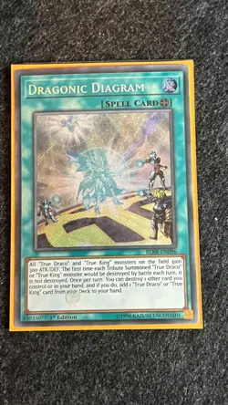 Yugioh Dragonic Diagram BLRR-EN096 Secret Rare 1st Edition NM - Image 1