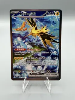 Zapdos ex 2023 Pokemon TCG SV 151 Special Illustration Rare SIR English 202/165 - Image 1