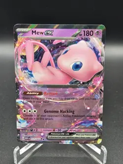 Pokemon TCG Mew EX 151/165, Scarlet & Violet 151 Double Rare Holo, NM Condition - Image 1