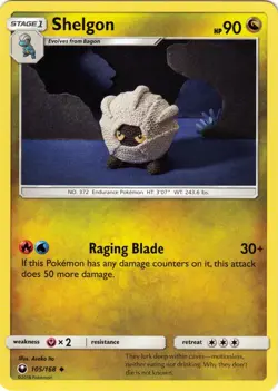 Lightly Played Shelgon - 105/168 - Uncommon Pokemon Celestial Storm - Image 1