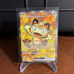 Pokemon TCG Meowth ex 107/088 Me03: Perfect Order Ultra Rare Holo - Image 1