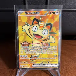 Pokemon TCG Meowth ex 107/088 Me03: Perfect Order Ultra Rare Holo - Image 2