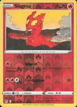 Pokemon Slugma 021/196 Common Lost Origin Reverse Holo Near Mint - Image 1
