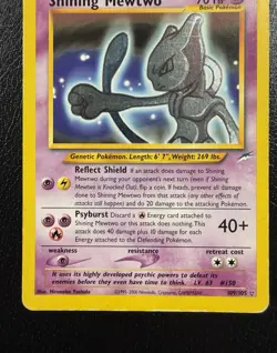 Shining Mewtwo 109/105 Neo Destiny Unlimited Holo HP/DMG - Image 3