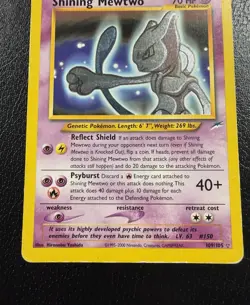 Shining Mewtwo 109/105 Neo Destiny Unlimited Holo HP/DMG - Image 4