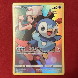 Pokemon TCG Piplup Holo Secret Rare Card Cosmic Eclipse 239/236 Near Mint - Image 1