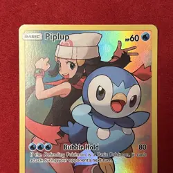Pokemon TCG Piplup Holo Secret Rare Card Cosmic Eclipse 239/236 Near Mint - Image 2