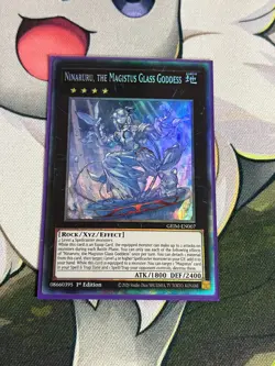 Ninaruru, the Magistus Glass Goddess Collector’s Rare - GEIM-EN007 YuGiOh 1st NM - Image 1