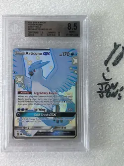 Articuno GX HIDDEN FATES Shiny Vault SV54/SV94 2019 BGS 8.5 NM Mint Pokemon TCG - Image 1