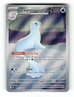 Dewgong 097/094 Illustration Rare Phantasmal Flames Pokemon Holo Near Mint - Image 1