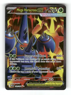 Mega Heracross ex 108/094 Ultra Rare Phantasmal Flames Pokemon Holo Near Mint - Image 1