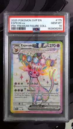 2025 POKEMON SVP EN-SV BLACK STAR PROMO #175 ESPEON EX PSA 10 - Image 1