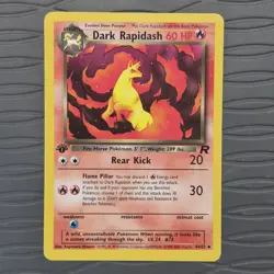Dark Rapidash 44/82 - 1st Edition Team Rocket Vintage Pokemon Card - NM - Image 1