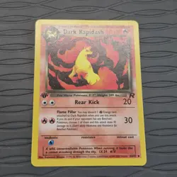Dark Rapidash 44/82 - 1st Edition Team Rocket Vintage Pokemon Card - NM - Image 2