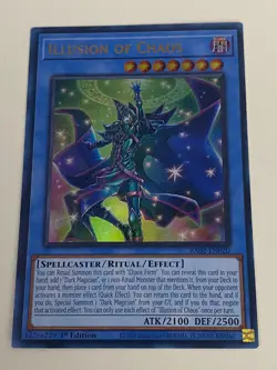 Yugioh - Illusion of Chaos x 3 - 1st Edition Ultra Rare NM - Free Holo Card - B - Image 2