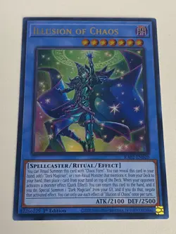 Yugioh - Illusion of Chaos x 3 - 1st Edition Ultra Rare NM - Free Holo Card - B - Image 4
