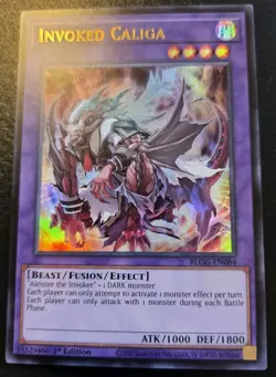 Invoked Caliga BLGG-EN084 1st Edition Ultra Rare Glorious Gallery Yu-Gi-Oh! TCG - Image 1